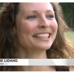 Susanne Lidang i TV 2 lorry